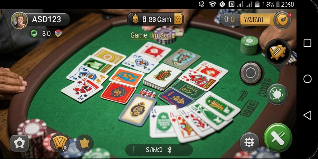 Tampilan gameplay Gaple yang seru dan interaktif.