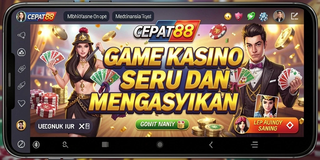 Tampilan gameplay Kasino yang mengasyikkan di CEPAT88.