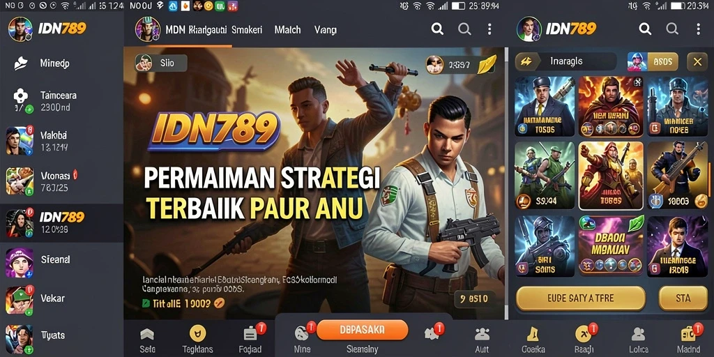 Tampilan gameplay menarik dan penuh taktik di IDN789.