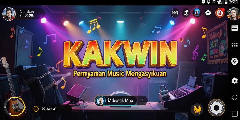 Tampilan gameplay KAKWIN yang interaktif dan penuh warna.