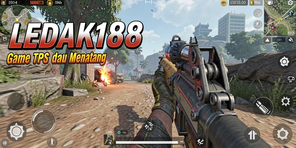 Tampilan gameplay seru dari LEDAK188 dengan aksi pertempuran mendebarkan.