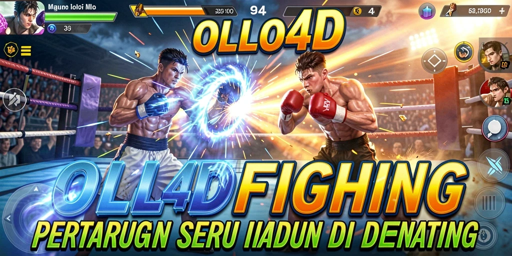 Screenshot gameplay menunjukkan pertarungan seru dalam OLLO4D.
