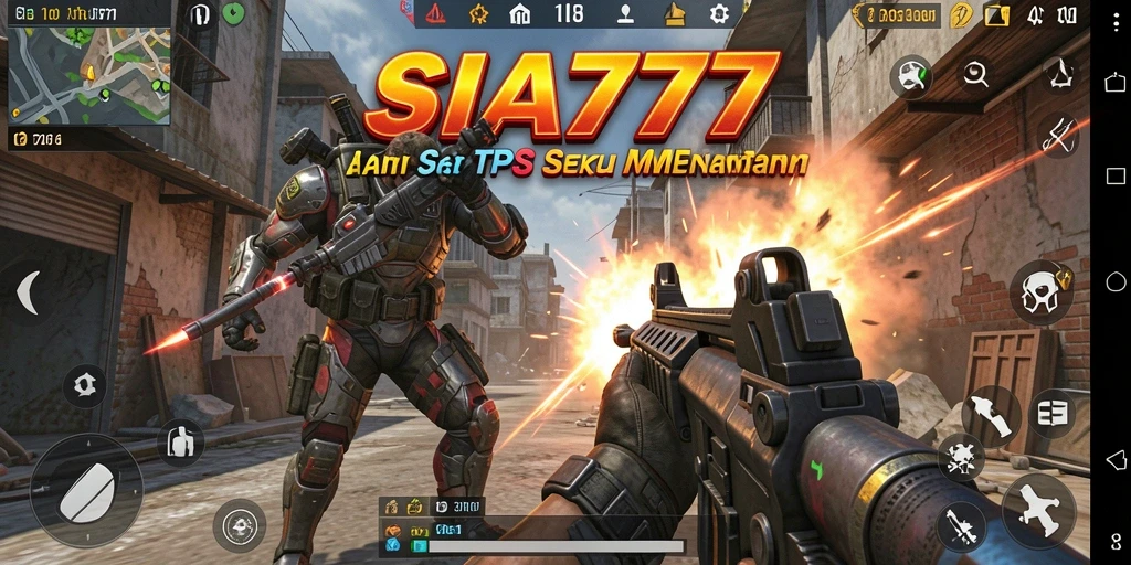 Tampilan gameplay SIA777 dengan aksi tembak-menembak seru.