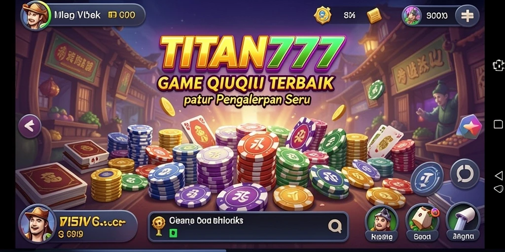 Tampilan gameplay QiuQiu yang seru dan menarik di TITAN777.