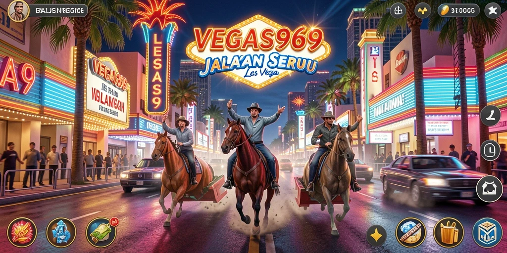 Gameplay balapan seru di jalanan Las Vegas dengan grafis menawan.