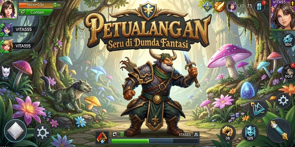 Tampilan gameplay seru VITA555 di dunia petualangan.