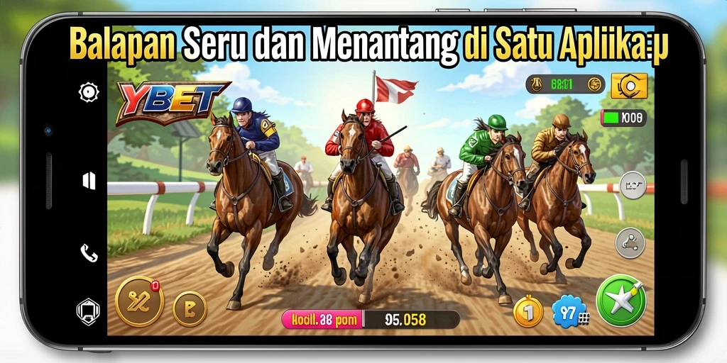 Screenshot gameplay YYBET menampilkan mobil balap di trek perkotaan yang mendebarkan.